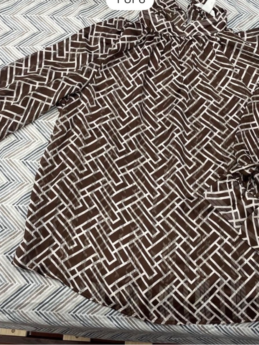 Brown Geometric Pattern Home Bedding Cover